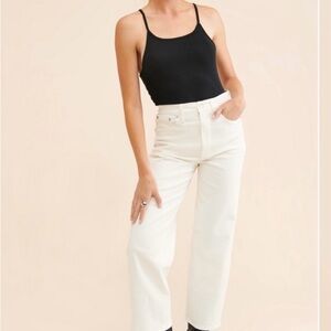Vintage wide leg madewell size 29 White Pants